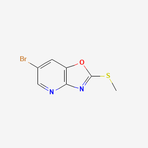 6-Bromo-2-(methylthio)oxazolo[4,5-b]pyridine