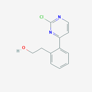 molecular formula C12H11ClN2O B1489161 2-[2-(2-Chloropyrimidin-4-yl)phenyl]ethanol CAS No. 944265-90-1