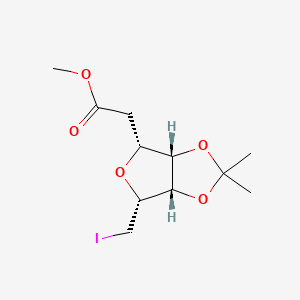 Methyl 2-((3aS,4R,6R,6aS)-6-(iodomethyl)-2,2-dimethyltetrahydrofuro[3,4-d][1,3]dioxol-4-yl)acetate