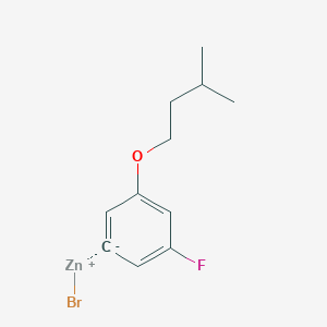 molecular formula C11H14BrFOZn B14891654 5-Fluoro-3-i-pentyloxyphenylZinc bromide 