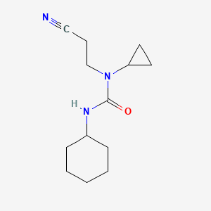 molecular formula C13H21N3O B14891690 1-(2-Cyanoethyl)-3-cyclohexyl-1-cyclopropylurea 