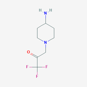 molecular formula C8H13F3N2O B1489170 3-(4-Aminopiperidin-1-yl)-1,1,1-trifluoropropan-2-one CAS No. 2098062-85-0