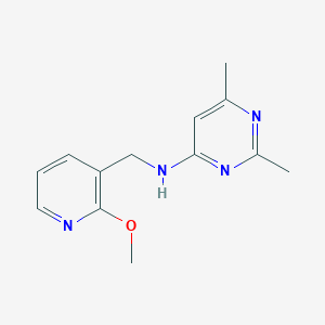 n-((2-Methoxypyridin-3-yl)methyl)-2,6-dimethylpyrimidin-4-amine