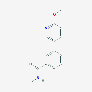 molecular formula C14H14N2O2 B1489173 3-(6-Methoxypyridin-3-yl)-N-methylbenzamide CAS No. 1375069-23-0