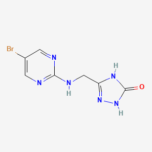 5-(((5-Bromopyrimidin-2-yl)amino)methyl)-2,4-dihydro-3h-1,2,4-triazol-3-one