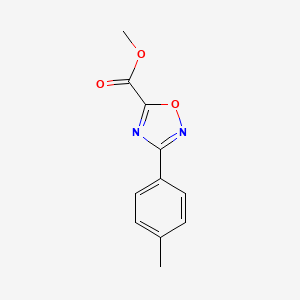 molecular formula C11H10N2O3 B14891756 Methyl 3-(4-methylphenyl)-1,2,4-oxadiazole-5-carboxylate 