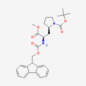 (R)-tert-Butyl 2-((R)-2-((((9H-fluoren-9-yl)methoxy)carbonyl)amino)-3-methoxy-3-oxopropyl)pyrrolidine-1-carboxylate