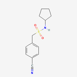 1-(4-cyanophenyl)-N-cyclopentylmethanesulfonamide