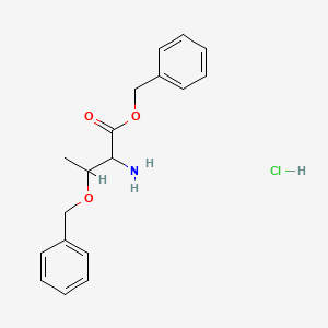 molecular formula C18H22ClNO3 B14891780 O3-Benzyl-L-threonine benzyl ester hydrochloride 