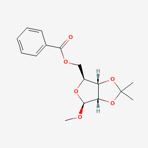 molecular formula C16H20O6 B14891786 ((3aS,4S,6S,6aS)-6-Methoxy-2,2-dimethyltetrahydrofuro[3,4-d][1,3]dioxol-4-yl)methyl benzoate 