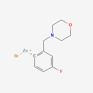 4-Fluoro-2-[(4-morpholino)methyl]phenylZinc bromide