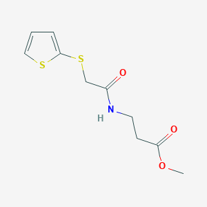 molecular formula C10H13NO3S2 B14891803 Methyl 3-(2-(thiophen-2-ylthio)acetamido)propanoate 