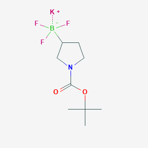 molecular formula C9H16BF3KNO2 B1489181 Potassium 1-Boc-pyrrolidine-3-trifluoroborate CAS No. 1430219-72-9