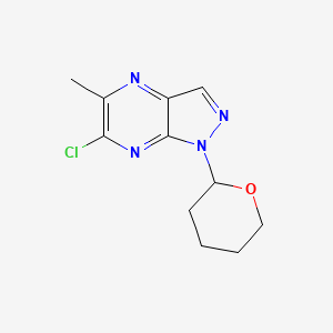 6-Chloro-5-methyl-1-(tetrahydro-2H-pyran-2-yl)-1H-pyrazolo[3,4-b]pyrazine