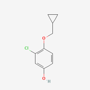 molecular formula C10H11ClO2 B1489182 3-Chloro-4-(cyclopropylmethoxy)phenol CAS No. 1243284-44-7