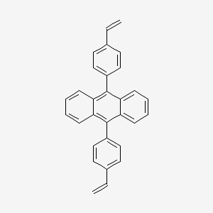 molecular formula C30H22 B14891832 9,10-Bis(4-vinylphenyl)anthracene 