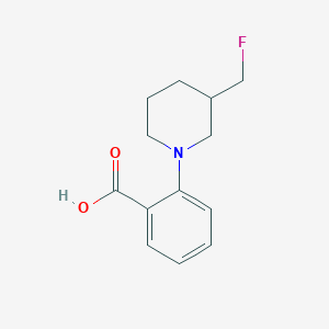 molecular formula C13H16FNO2 B1489184 2-(3-(Fluoromethyl)piperidin-1-yl)benzoic acid CAS No. 2097980-33-9