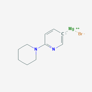 molecular formula C10H13BrMgN2 B14891842 (6-(Piperidin-1-yl)pyridin-3-yl)magnesium bromide 