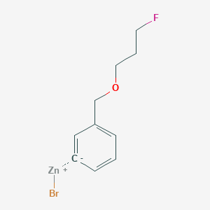 molecular formula C10H12BrFOZn B14891851 3-[(3'-Fluoropropoxy)methyl]phenylZinc bromide 