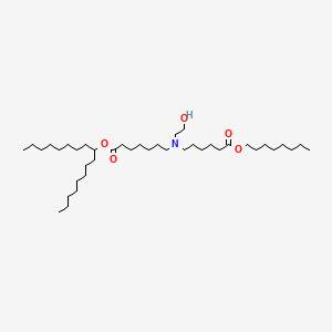 Heptadecan-9-yl 7-((2-hydroxyethyl)(6-(octyloxy)-6-oxohexyl)amino)heptanoate