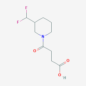 4-(3-(Difluoromethyl)piperidin-1-yl)-4-oxobutanoic acid