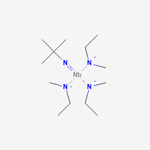 molecular formula C13H33N4Nb-3 B14891883 (t-Butylimido)tris(methylethylamino)niobium 