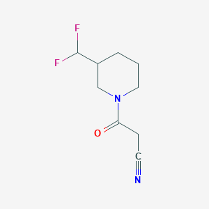 molecular formula C9H12F2N2O B1489189 3-(3-(Difluoromethyl)piperidin-1-yl)-3-oxopropanenitrile CAS No. 2097989-71-2