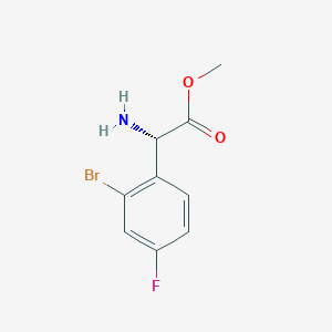 Methyl (S)-2-amino-2-(2-bromo-4-fluorophenyl)acetate