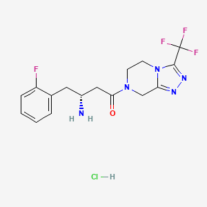 molecular formula C16H18ClF4N5O B14891920 (R)-3-amino-4-(2-fluorophenyl)-1-(3-(trifluoromethyl)-5,6-dihydro-[1,2,4]triazolo[4,3-a]pyrazin-7(8H)-yl)butan-1-one hydrochloride 