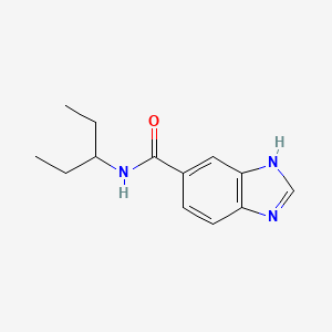 molecular formula C13H17N3O B14891928 n-(Pentan-3-yl)-1h-benzo[d]imidazole-5-carboxamide 