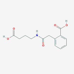 molecular formula C13H15NO5 B14891940 2-(2-((3-Carboxypropyl)amino)-2-oxoethyl)benzoic acid 