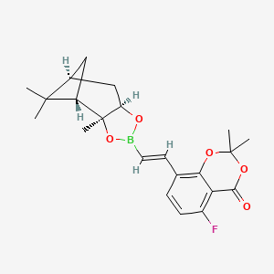 5-Fluoro-2,2-dimethyl-8-(-2-((3aS,4S,6S,7aR)-3a,5,5-trimethylhexahydro-4,6-methanobenzo[d][1,3,2]dioxaborol-2-yl)vinyl)-4H-benzo[d][1,3]dioxin-4-one