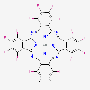 molecular formula C32CuF16N8 B14891954 (SP-4-1)-[1,2,3,4,8,9,10,11,15,16,17,18,22,23,24,25-Hexadecafluoro-29H,31H-phthalocyaninato(2-)-|EN29,|EN30,|EN31,|EN32]copper 