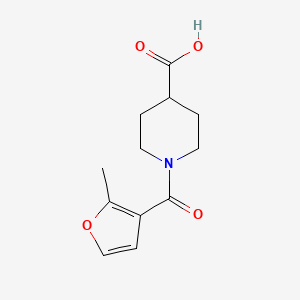 1-(2-Methylfuran-3-carbonyl)piperidine-4-carboxylic acid