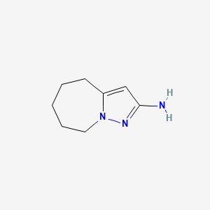 molecular formula C8H13N3 B14891975 2-Amino-5,6,7,8-tetrahydro-4H-pyrazolo[1,5-a]azepine 