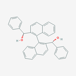 molecular formula C34H26O2 B14891981 (1R,1'R)-((S)-[1,1'-Binaphthalene]-2,2'-diyl)bis(phenylmethanol) 