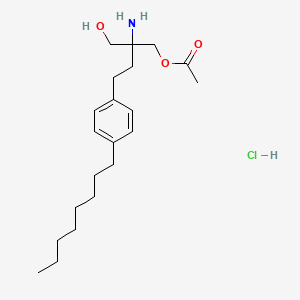 molecular formula C21H36ClNO3 B14891983 2-Amino-2-(hydroxymethyl)-4-(4-octylphenyl)butyl acetate hydrochloride 