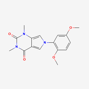 6-(2,5-dimethoxyphenyl)-1,3-dimethyl-1H-pyrrolo[3,4-d]pyrimidine-2,4(3H,6H)-dione