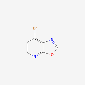 molecular formula C6H3BrN2O B14892051 7-Bromooxazolo[5,4-b]pyridine 