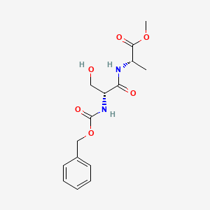 molecular formula C15H20N2O6 B14892060 Methyl ((benzyloxy)carbonyl)-D-seryl-L-alaninate 