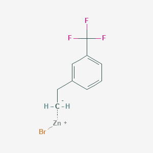 molecular formula C9H8BrF3Zn B14892061 3-Trifluoromethylphenethylzinc bromide 