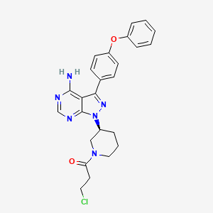 (S)-1-(3-(4-Amino-3-(4-phenoxyphenyl)-1H-pyrazolo[3,4-d]pyrimidin-1-yl)piperidin-1-yl)-3-chloropropan-1-one