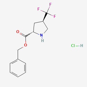 (2S,4R)-Benzyl 4-(trifluoromethyl)pyrrolidine-2-carboxylate hydrochloride