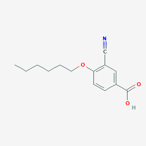 molecular formula C14H17NO3 B14892093 3-Cyano-4-(hexyloxy)benzoic acid 