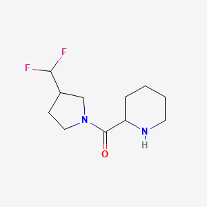 molecular formula C11H18F2N2O B1489211 (3-(二氟甲基)吡咯烷-1-基)(哌啶-2-基)甲甲酮 CAS No. 2097943-77-4