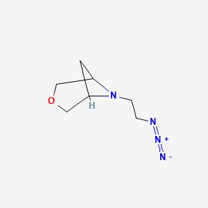 molecular formula C7H12N4O B1489212 6-(2-Azidoethyl)-3-oxa-6-azabicyclo[3.1.1]heptane CAS No. 2097990-46-8