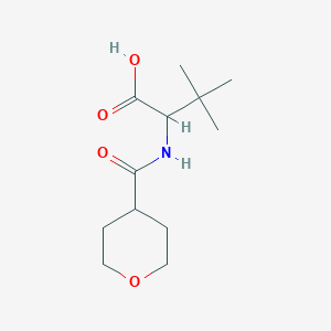 3,3-Dimethyl-2-(tetrahydro-2h-pyran-4-carboxamido)butanoic acid