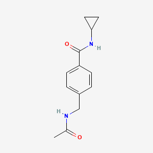 4-(acetamidomethyl)-N-cyclopropylbenzamide