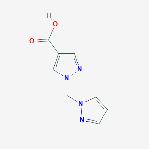 1-((1H-pyrazol-1-yl)methyl)-1H-pyrazole-4-carboxylic acid