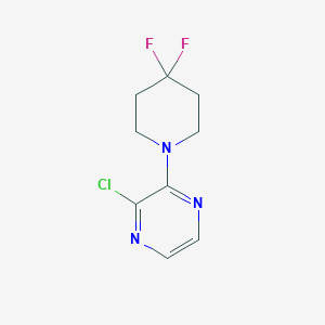 molecular formula C9H10ClF2N3 B1489219 2-Chloro-3-(4,4-difluoropiperidin-1-yl)pyrazine CAS No. 2021777-71-7